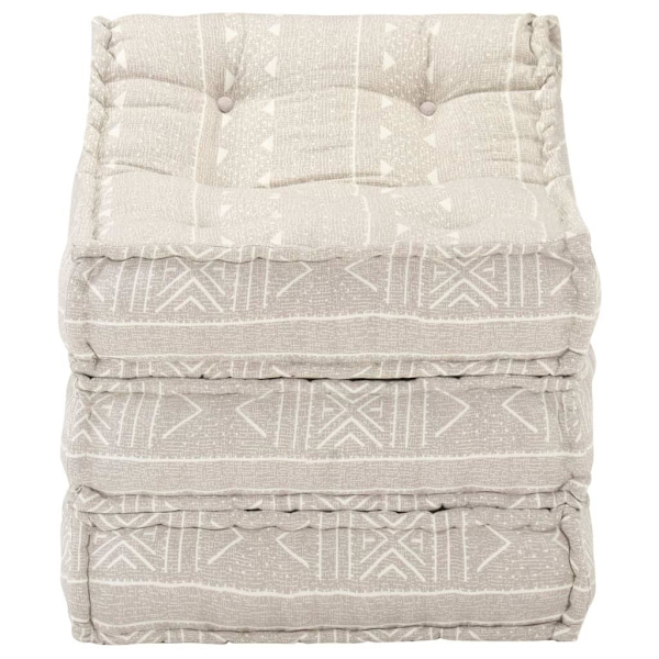 vidaXL Modulpuff beige tyg Beige
