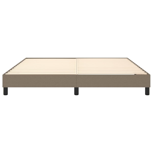 vidaXL Sängram utan madrass taupe 160x200 cm tyg Taupe