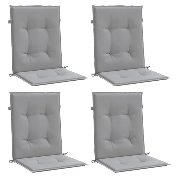 vidaXL Trädgårdsstolsdynor 4 st Grå 100 x 50 x 3 cm grå
