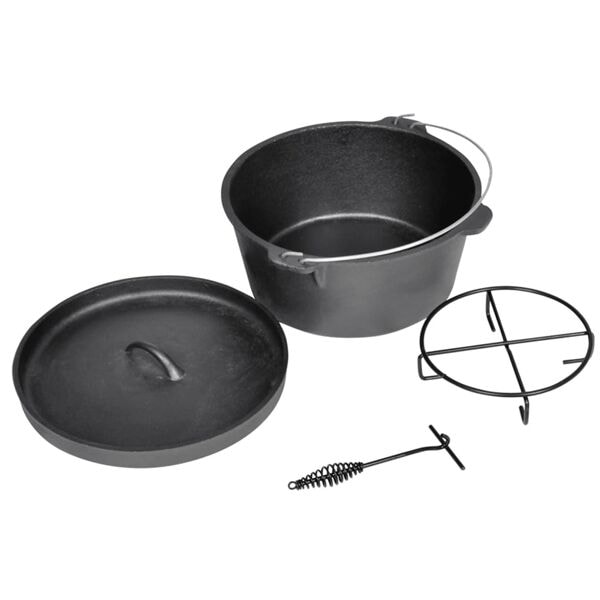 vidaXL Gryta utomhusbruk Ø 30 cm Svart