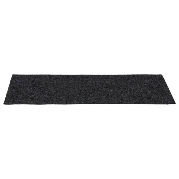 vidaXL Trappmattor självhäftande 15 st 60x25 cm mörkgrå rektangulära grå