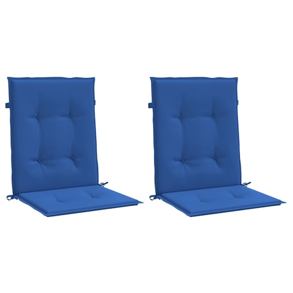 vidaXL Stolsdynor 2 st kungsblå 100x50x3 cm oxfordtyg Blå