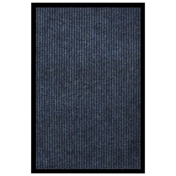 vidaXL Dörrmatta blårandig 80x120 cm Blå