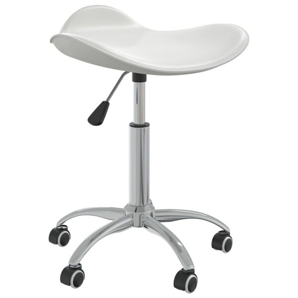 vidaXL Massagestol vit konstläder Vit