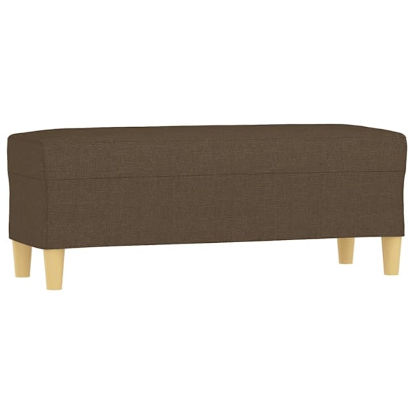vidaXL Bänk brun 100x35x41 cm tyg Brun