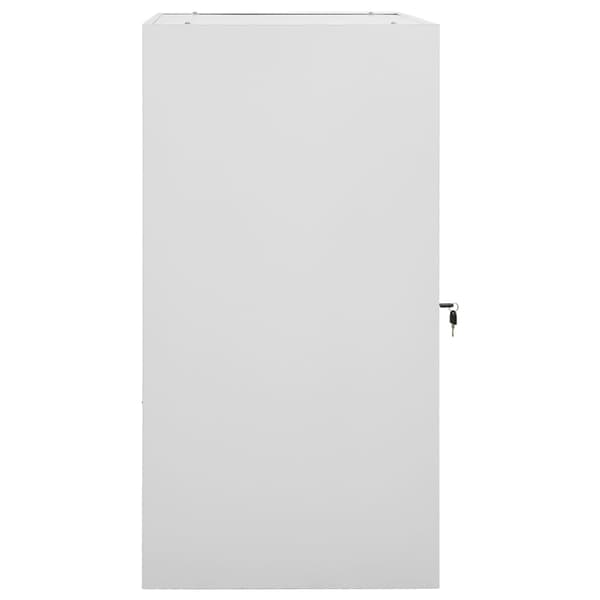 vidaXL Sadelskåp ljusgrå 53x53x105 cm stål grå