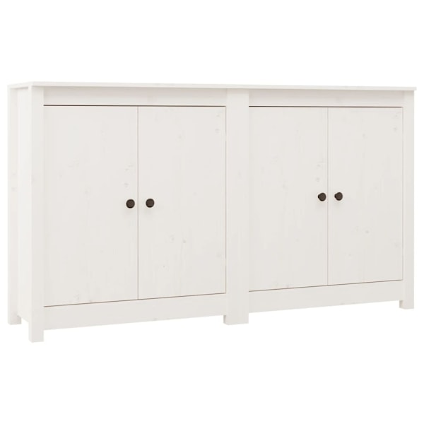 vidaXL Skänkar 2 st vit 70x35x80 cm massiv furu Vit