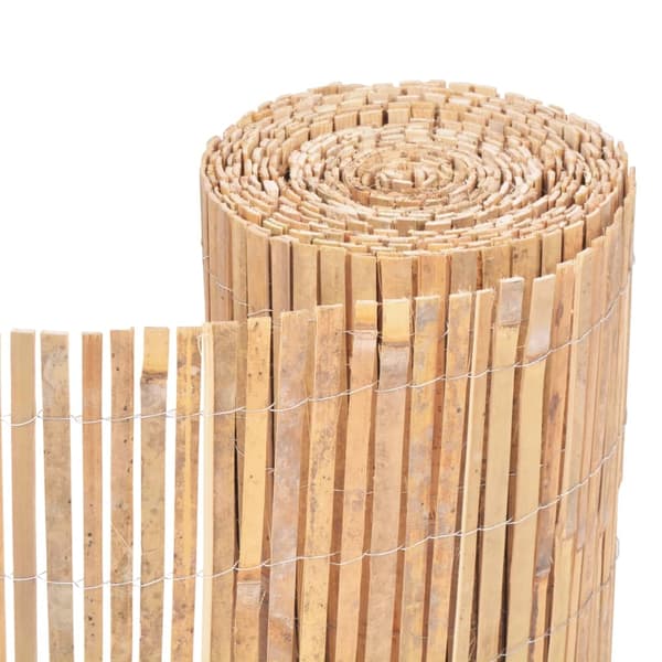 vidaXL Stängsel bambu 1000x50 cm Brun