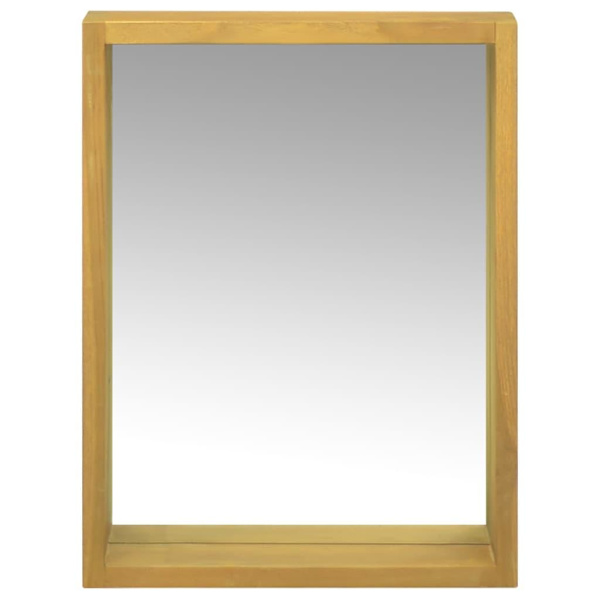 vidaXL Spegelskåp 30x10x40 cm massiv teak Brun