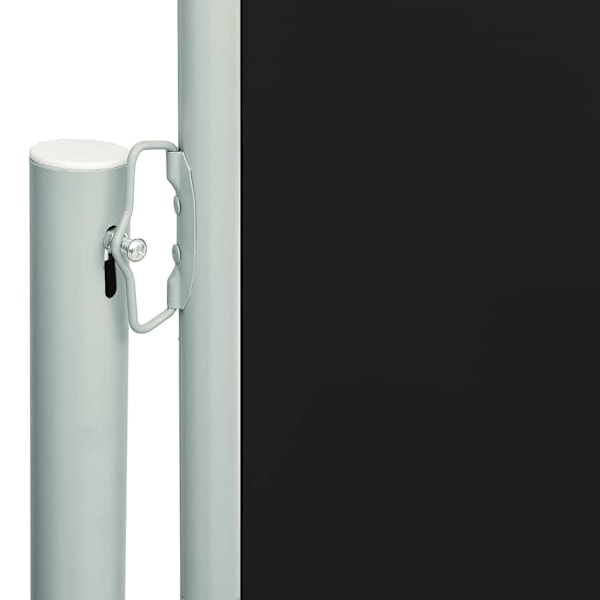 vidaXL Infällbar sidomarkis 180x600 cm svart Svart