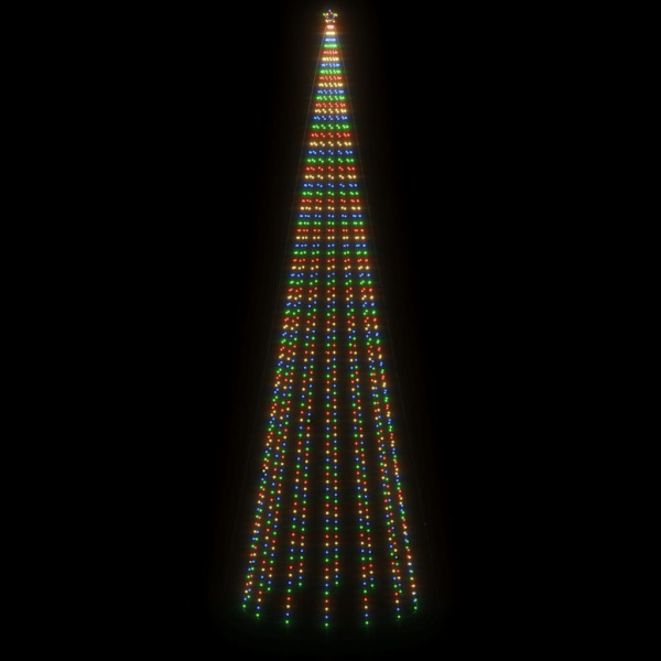 vidaXL Julgranskon färgglad 1134 lysdioder 230x800 cm Flerfärgsdesign