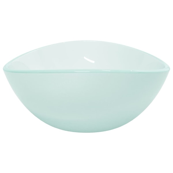vidaXL Handfat härdat glas 54,5x35x15,5 cm frostat Kräm