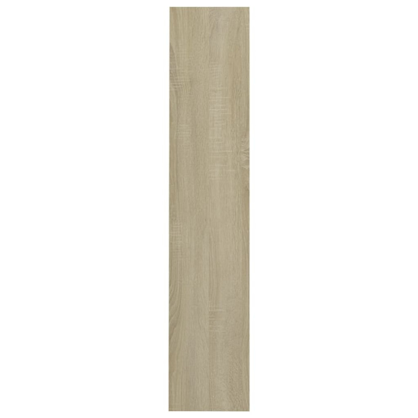 vidaXL Väggmonterat skoställ 2 st sonoma-ek 80x18x90cm konstruerat trä Brun