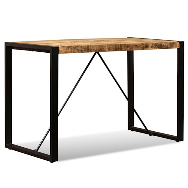 vidaXL Matbord massivt grovt mangoträ 120 cm Brun