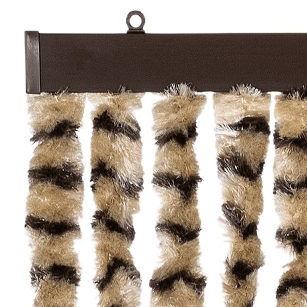 vidaXL Insektsdraperi beige och brun 56x185 cm chenille Beige