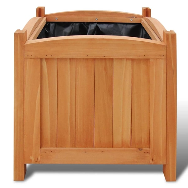 vidaXL Träblomlåda 30 x cm 2-pack Brun