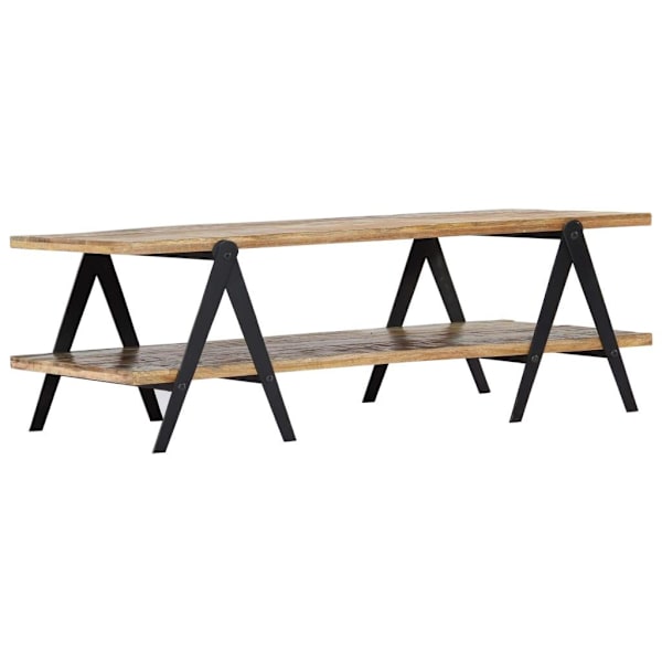 vidaXL Soffbord 115x60x40 cm massivt återvunnet trä multifärg