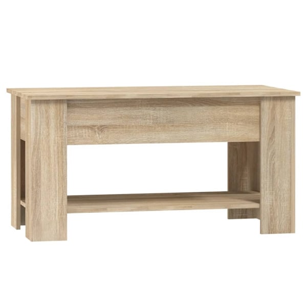 vidaXL Soffbord sonoma-ek 101x49x52 cm konstruerat trä Brun