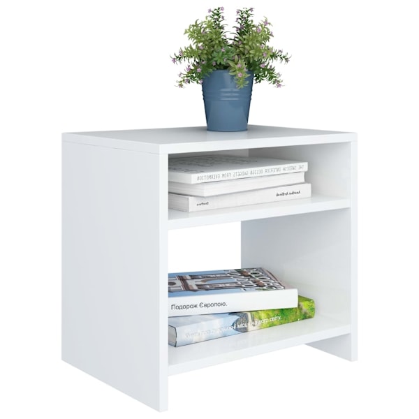 vidaXL Sängbord vit 40x30x40 cm konstruerat trä Vit