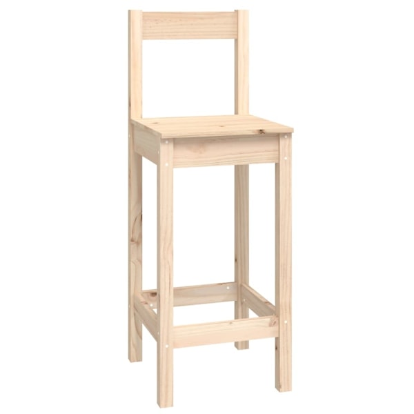 vidaXL Barmöbler 9 delar massiv furu Brun