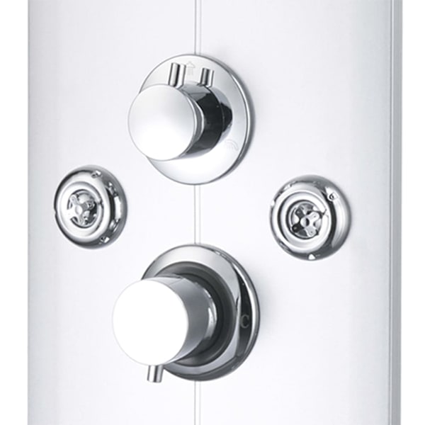 vidaXL Duschpanel 25x43x120 cm silver