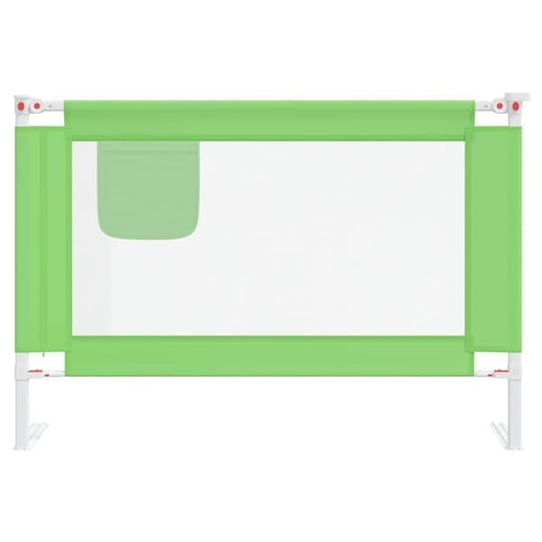 vidaXL Sängskena för barn grön 100x25 cm tyg Grön