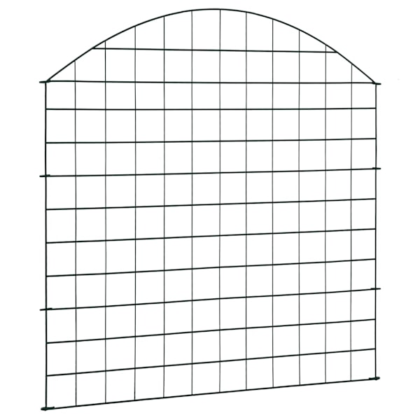 vidaXL Staket båge 77,5x78,5 cm grön Grön