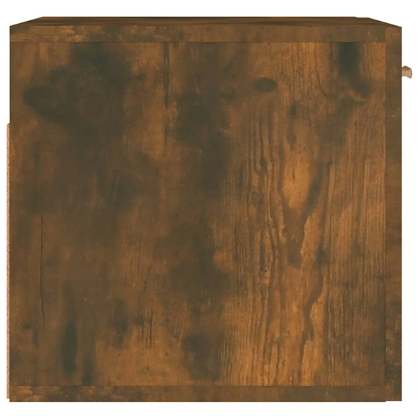vidaXL Väggskåp rökfärgad ek 80x35x36,5 cm konstruerat trä Brun