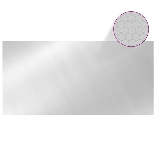vidaXL Poolskydd silver 450x220 cm PE Silver