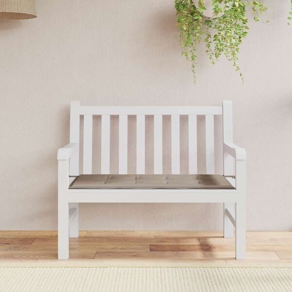 vidaXL Bänkdyna för trädgården taupe 100x50x4 cm oxfordtyg Taupe