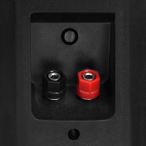 vidaXL Väggmonterade stereohögtalare 2 st svart inomhus/utomhus 120W Svart