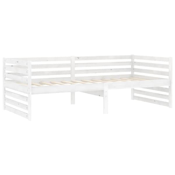 vidaXL Dagbädd vit massiv furu 90x200 cm Vit