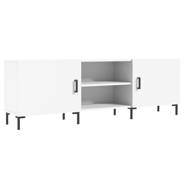 vidaXL Tv-bänk vit 150x30x50 cm konstruerat trä Vit