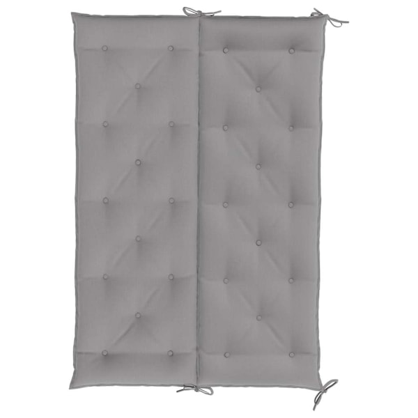 vidaXL Bänkdyna för trädgården grå 150x(50+50)x7 cm oxfordtyg grå