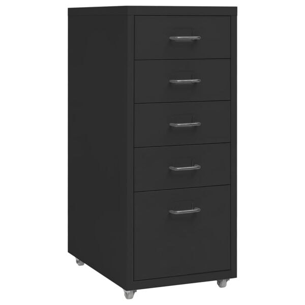 vidaXL Hurts svart 28x41x69 cm metall Svart