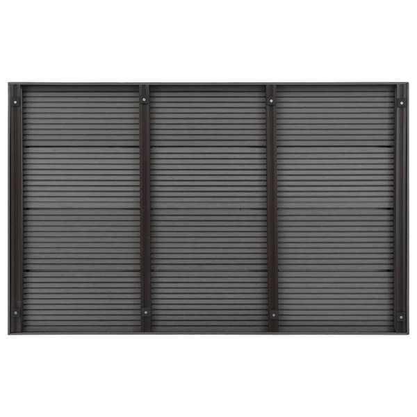 vidaXL Golvplatta för soldusch grå 101x63x5,5 cm WPC Grå