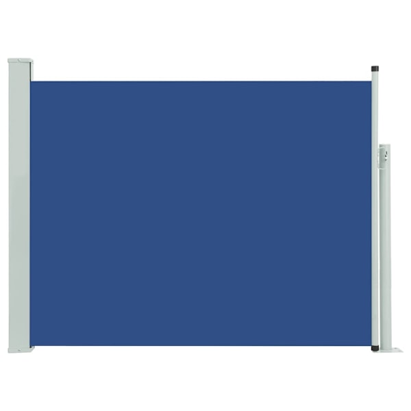 vidaXL Infällbar sidomarkis 140x500 cm blå Blå