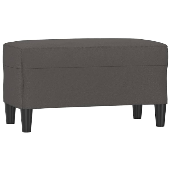 vidaXL Bänk grå 70x35x41 cm konstläder Grå