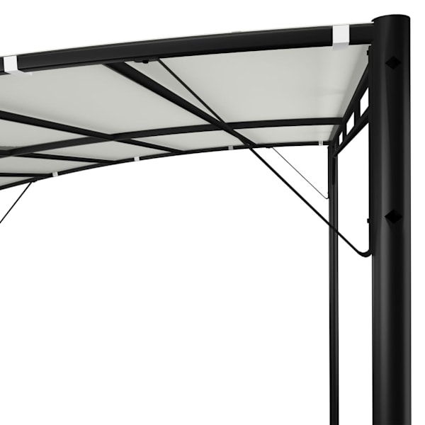 vidaXL Paviljong 3x3x2,55 m gräddvit Creme