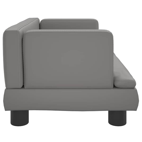 vidaXL Hundbädd grå 60x40x30 cm konstläder Grå