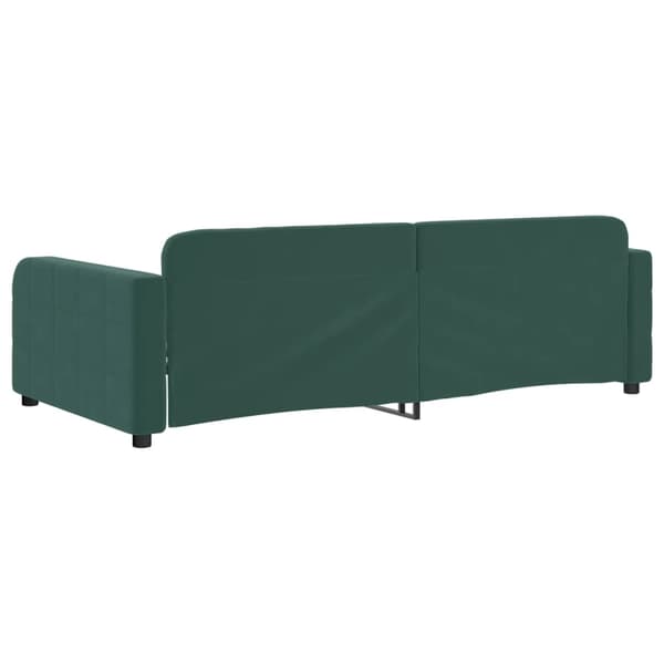 vidaXL Dagbädd mörkgrön 100x200 cm sammet Grön