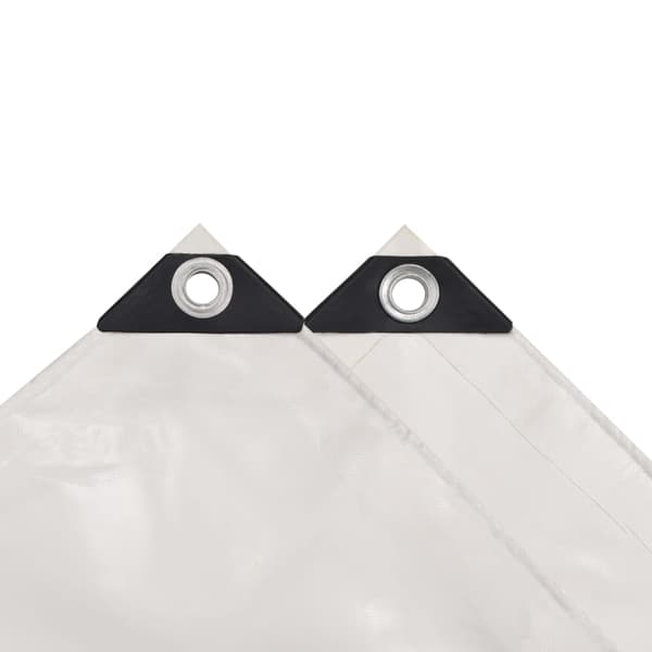vidaXL Presenning 650 g/m² 4x5 m vit Vit