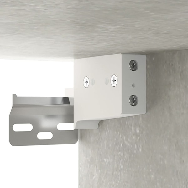 vidaXL Väggmonterat sängbord betonggrå 35x35x20 cm Grå
