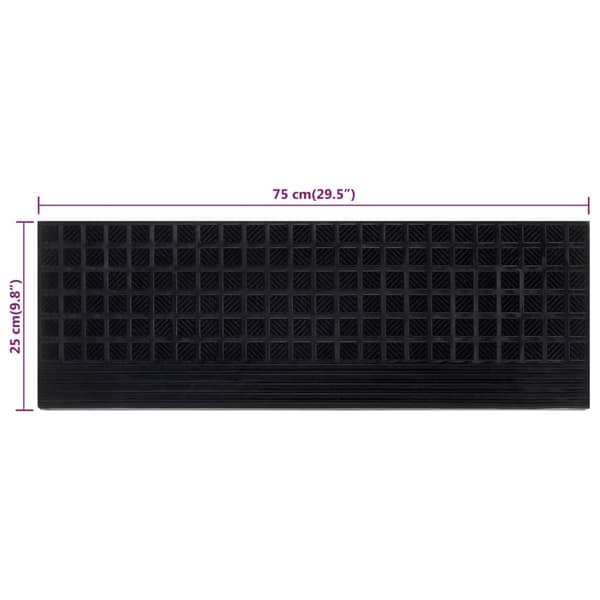 vidaXL Trappstegsmattor 5 st 25x75 cm gummi art