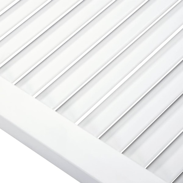 vidaXL Skåpluckor lamelldesign 4 st vit 99,3x49,4 cm massiv furu Vit