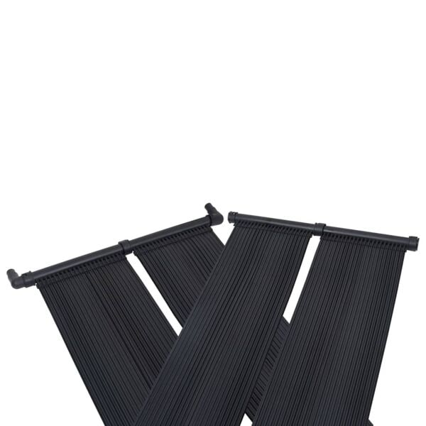 vidaXL Solpanel för pool 80x310 cm Svart
