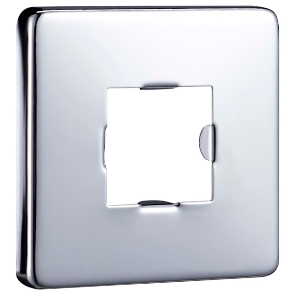 vidaXL Duscharm fyrkantig rostfritt stål 201 silver 30 cm Silver