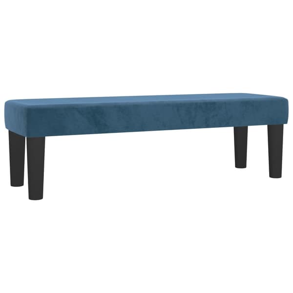 vidaXL Ramsäng med madrass mörkblå 200x200 cm sammet Blå
