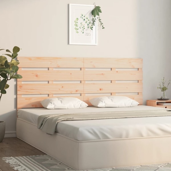 vidaXL Sänggavel 160x3x80 cm massiv furu Brun