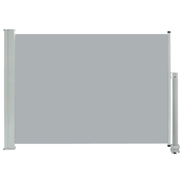 vidaXL Infällbar sidomarkis 80x300 cm grå grå